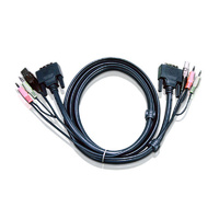 Aten 1.8m DVI KVM Cable with Audio to suit CS178x, CS178xA, CS164x, CS176xA, CS1768, CL6700, CM0264