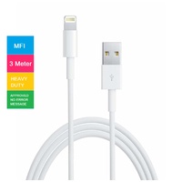 8Ware Apple Approved 3 Meter Lighting Cable for iPhone, iPad and iPod
