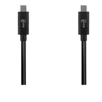 AeroCool Premium USB TYPE C to USB TYPE C Charge and Sync Cable 1M - Black Gen2 10GBPS 5-20V 5A