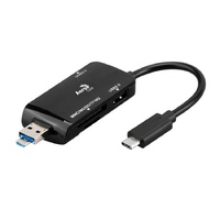 Aerocool Essential TypeC+USB3.0+Micro HUB with Card Reader with Micro Power Port
