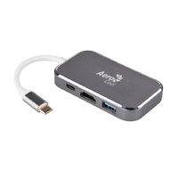 AeroCool Delta USB Type-C Multifunction Adapter with USB 3.1, 4K 60hz HDMI, Type-C Power Delivery