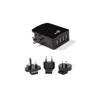 AeroCool Premium Smart 5V 5.4A 4-Port USB Charger - Black