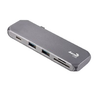 AeroCool Slimline USB Type-C Multifunction Hub with USB 3.0, Card Reader & Type-C Power Delivery