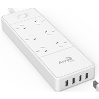 Aerocool ASA SA6A4U2 PowerStrip w/ 6 AC Outlet and 4 USB Charging Ports, 5V/2.4A