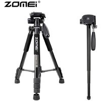 ZOMEI 3-Way 360 Tripod Monopod Photography Travel Stand for Phone DSLR Projector