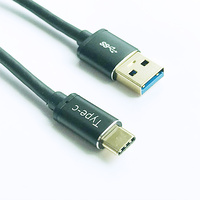 BOOC USB 3.1 (GEN 2) USB-C (Male) to USB-A (Male) Cable - 2m, Black
