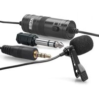 Lapel microphone for smartphone and DSLRs