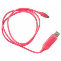 Visible Flowing Micro USB Charging Cable - Pink