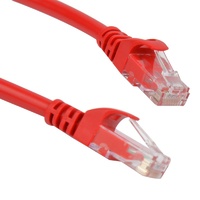 Cat 5e UTP Ethernet Cable, Crossover - 20m Red