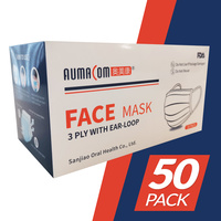 AUMACOM Medical Grade Face Mask 50 pc
