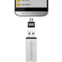 Promate 'Nano-OTG' Ultra-Compact USB Type-A to Micro-USB OTG Adapter/Supports Phone-Phone Charging