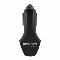 Promate 'Trinix' Super Slim 8.4A Car Charger with Qualcomm Quick Charge 3.0 Port-Black