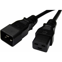 Power Cable Extension IEC-C19 Male to IEC-C20 Female in 2m