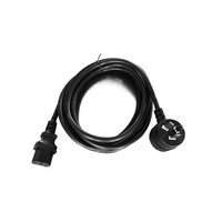 Power Cable from 3-Pin Piggy Back AU Male to 2 IEC C13 Female plug in 2m