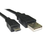 USB 2.0 Cable Type A to Micro-USB B M/M Black - 3m