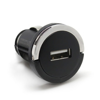 8ware USB Mini Car Charger 5V/1A Black - Compatible with iPod / iPhone and other Mobile Devices